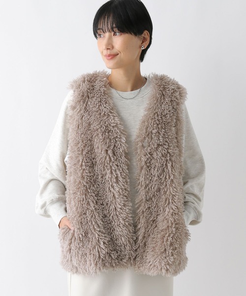 LEPSIM（レプシィム）の「カーリーファーベスト 242716（ベスト）」 - WEAR