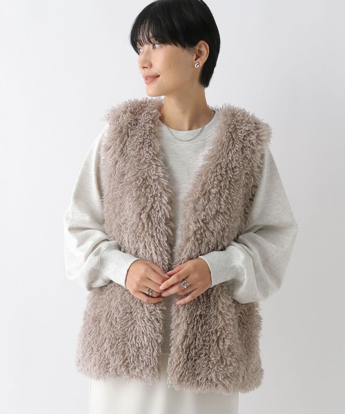 LEPSIM（レプシィム）の「カーリーファーベスト 242716（ベスト）」 - WEAR