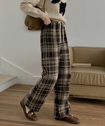 Diosfront | チェック柄セミワンパンツ(その他パンツ)