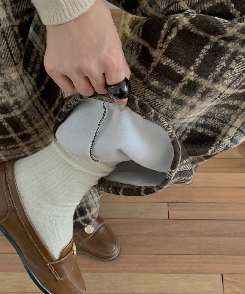 Diosfront（ディオスフロント）の「チェック柄セミワンパンツ（その他パンツ・レディース・レッド系その他/ブルー系その他/ブラウン系その他・FREE）」の12枚目の写真