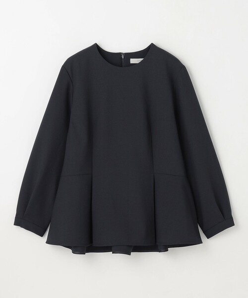 ANY（エニィ）の「【ストレッチ/セットアップ可】イージーケアペプラムブラウス（シャツ/ブラウス・レディース・ネイビー系/ベージュ系・2/3）」の14枚目の写真