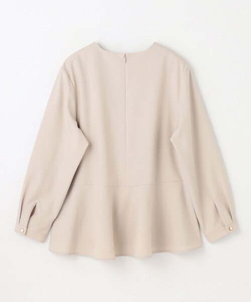 ANY（エニィ）の「【ストレッチ/セットアップ可】イージーケアペプラムブラウス（シャツ/ブラウス・レディース・ネイビー系/ベージュ系・2/3）」の16枚目の写真