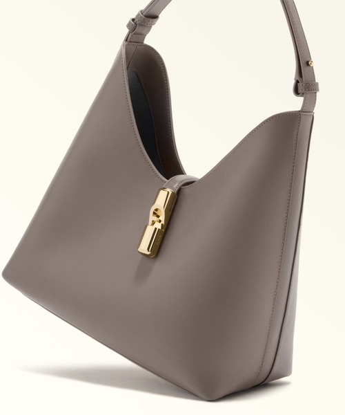 FURLA(フルラ)の「フルラ ゴッチャ (Furla Goccia) ホーボーバッグ M(トートバッグ・レディース・グレー/ライトブルー/ブラウン/バーガンディー/ライトブラウン/ダークネイビー・ONE SIZE)」の9枚目の写真