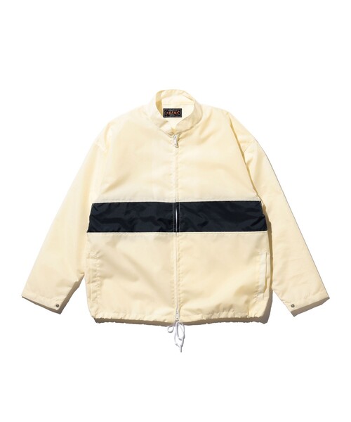 BEAMS PLUS（ビームスプラス）の「Boat Jacket Stripe Nylon Oxford（ブルゾン・メンズ・ホワイト/オレンジ/ネイビー・SMALL/MEDIUM/LARGE/X-LARGE）」の5枚目の写真