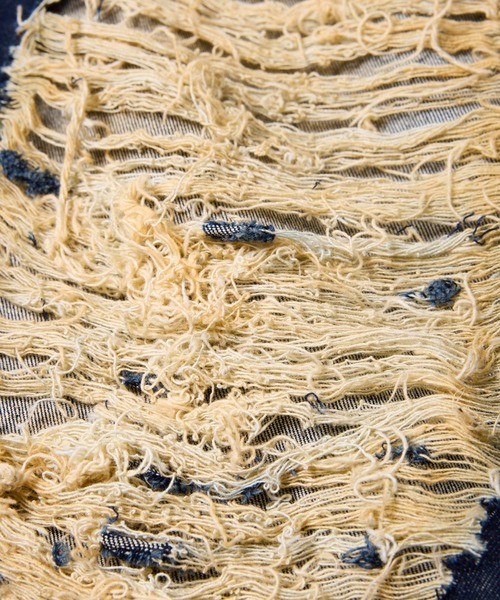 AIVER(アイバー)の「AIVER オーバーダイバギーダメージデニム(デニムパンツ・メンズ・インディゴブルー/ブラック/パープル系その他・LARGE/MEDIUM/SMALL)」の10枚目の写真