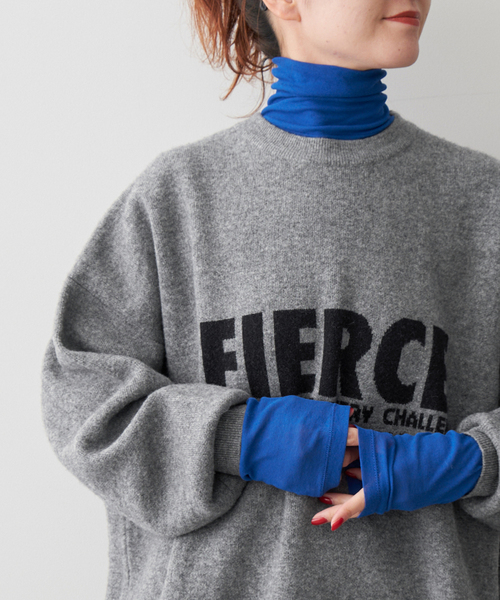 Spick & Span(スピックアンドスパン)の「《WEB限定追加》ダブルジャガードロゴニットプルオーバー(ニット/セーター・レディース・グレー/ホワイト×ホワイト・FREE)」の17枚目の写真