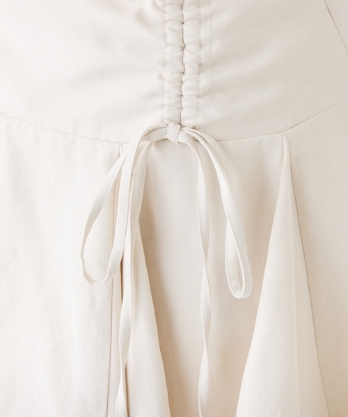 one after another NICE CLAUP（ワンアフターアナザーナイスクラップ）の「イレヘムドロストミニスカート（スカート・レディース・チャコールグレー/アイボリー/ブラック・FREE）」の10枚目の写真