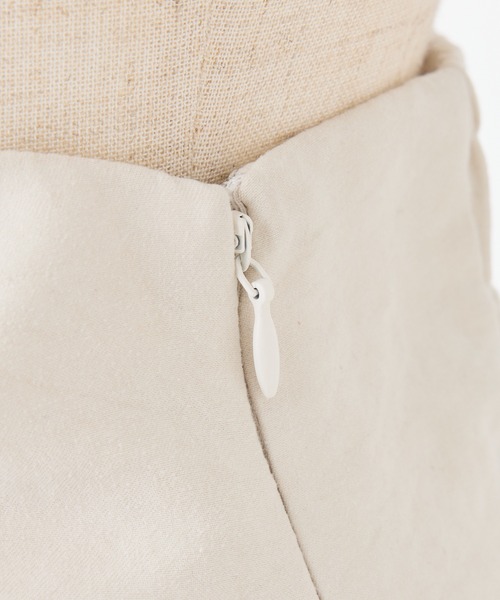 one after another NICE CLAUP（ワンアフターアナザーナイスクラップ）の「イレヘムドロストミニスカート（スカート・レディース・チャコールグレー/アイボリー/ブラック・FREE）」の11枚目の写真