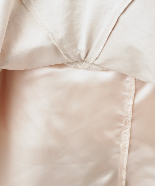 one after another NICE CLAUP（ワンアフターアナザーナイスクラップ）の「イレヘムドロストミニスカート（スカート・レディース・チャコールグレー/アイボリー/ブラック・FREE）」の22枚目の写真