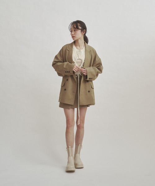 moi tytto(モイテュット)の「バックオープンカーディガン(カーディガン/ボレロ・レディース・ナチュラル/ブラック・FREE)」の10枚目の写真