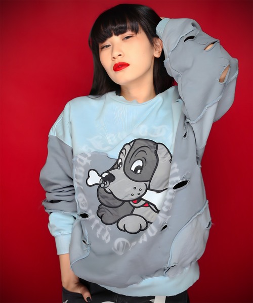 セール】GALFY-ツギハギゾンビスウェット（スウェット）｜GALFY