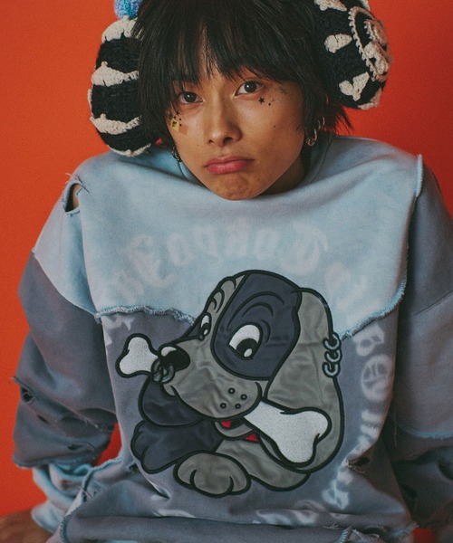 セール】GALFY-ツギハギゾンビスウェット（スウェット）｜GALFY