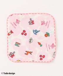 hakka baby（ハッカベビー）の「【戸田デザイン研究室】アップルプリントダブルガーゼミニハンカチ（ハンカチ/ハンドタオル）」