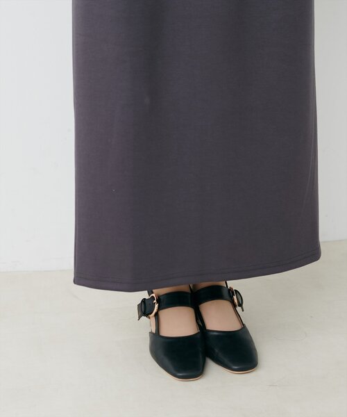 natural couture（ナチュラルクチュール）の「ふわもちタイトナロースカート（スカート・レディース・ベージュ/ピンク/グレイッシュベージュ/チャコールグレー・FREE）」の15枚目の写真