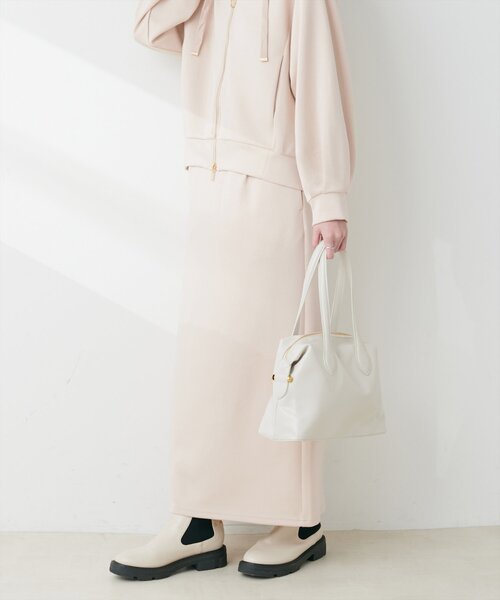 natural couture（ナチュラルクチュール）の「ふわもちタイトナロースカート（スカート・レディース・ベージュ/ピンク/グレイッシュベージュ/チャコールグレー・FREE）」の20枚目の写真