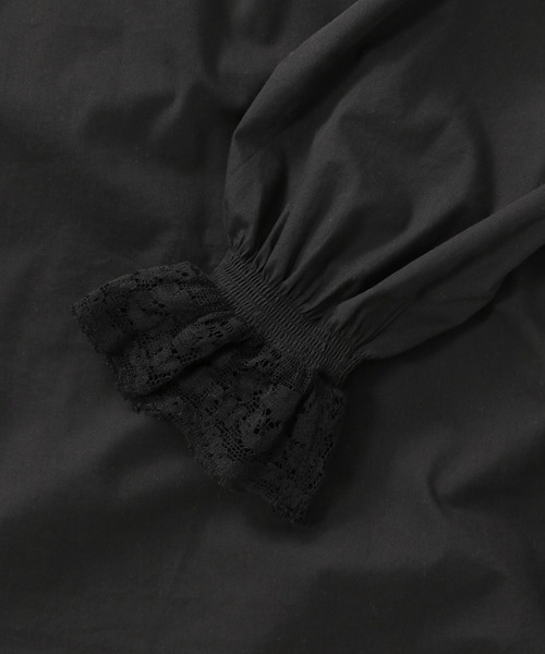 studio CLIP（スタディオクリップ）の「ボリュームスリーブレースブラウス《オケージョン2025》（シャツ/ブラウス・レディース・アイボリー/ブラック/サックスブルー/オフホワイト・FREE）」の21枚目の写真