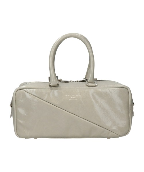 CHRISTIAN VILLA（クリスチャンヴィラ）の「【CHRISTIAN VILLA】ミディアムサイズレザーハンドルバッグ(Q56433)（ハンドバッグ・レディース・ライトグレー/ライトベージュ・ALL）」の10枚目の写真