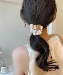 L LABEL（エルラベル）の「メタルバンド付シュシュ（シュシュ）」