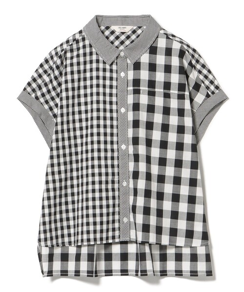 BEAMS HEART（ビームスハート）の「クレイジー ギンガム シャツ（シャツ/ブラウス・レディース・ブラック/ブルー/ベージュ・FREE）」の11枚目の写真