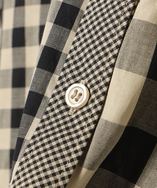 BEAMS HEART（ビームスハート）の「クレイジー ギンガム シャツ（シャツ/ブラウス・レディース・ブラック/ブルー/ベージュ・FREE）」の16枚目の写真