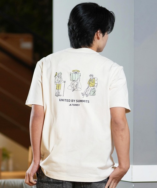 adidas(アディダス)の「adidas/アディダス 半袖Tee/半袖Tシャツ 防臭機能 ユニセックス KQO53(Tシャツ/カットソー・メンズ・ネイビー/アイボリー・M/L/XL)」の5枚目の写真