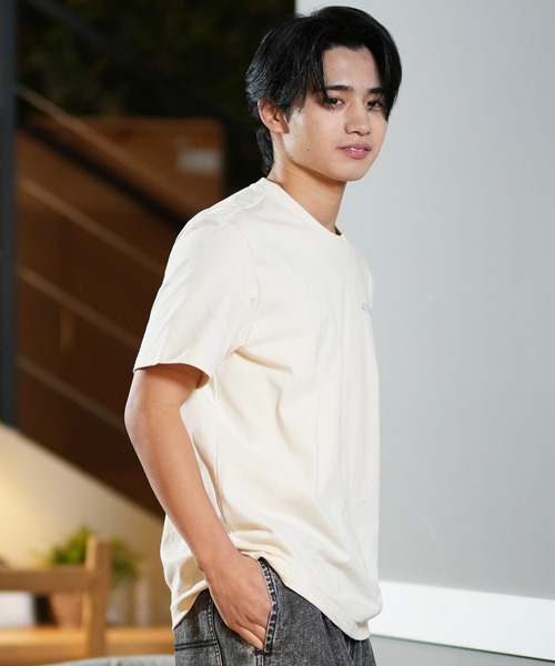 adidas(アディダス)の「adidas/アディダス 半袖Tee/半袖Tシャツ 防臭機能 ユニセックス KQO53(Tシャツ/カットソー・メンズ・ネイビー/アイボリー・M/L/XL)」の6枚目の写真