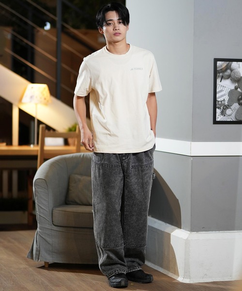 adidas(アディダス)の「adidas/アディダス 半袖Tee/半袖Tシャツ 防臭機能 ユニセックス KQO53(Tシャツ/カットソー・メンズ・ネイビー/アイボリー・M/L/XL)」の7枚目の写真