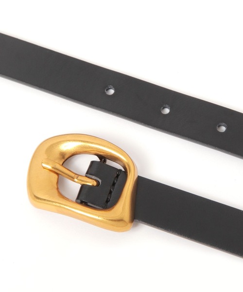 BAYFLOW（ベイフロー）の「変形バックルベルト（ベルト・レディース・ライトグレー/イエロー・FREE）」の3枚目の写真