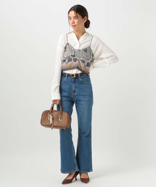 BAYFLOW（ベイフロー）の「変形バックルベルト（ベルト・レディース・ライトグレー/イエロー・FREE）」の11枚目の写真