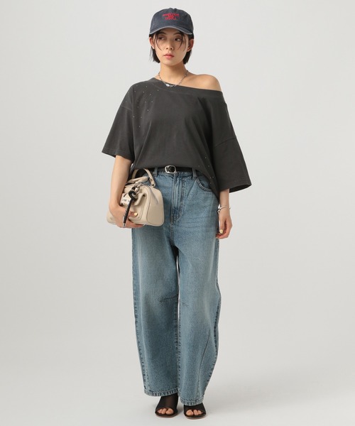 BAYFLOW（ベイフロー）の「変形バックルベルト（ベルト・レディース・ライトグレー/イエロー・FREE）」の12枚目の写真