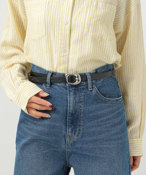 BAYFLOW（ベイフロー）の「変形バックルベルト（ベルト・レディース・ライトグレー/イエロー・FREE）」の9枚目の写真