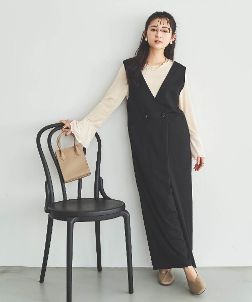 mil（ミル）の「フレアスリーブ シアーベロアトップス（Tシャツ/カットソー・レディース・アイボリー/モカ/ブラック・S/XS）」の21枚目の写真