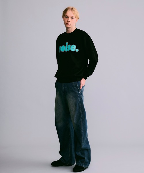 NOISE MAKER（ノイズメーカー）の「noiseロゴプリントスウェット（スウェット・メンズ・ブルー/ブラック・M/L/XL）」の4枚目の写真