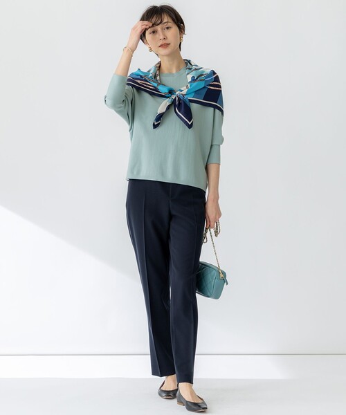 23区(ニジュウサンク)の「【セットアップ対応/洗える】2WAYストレッチツイル ドロスト パンツ(その他パンツ・レディース・モスグリーン系/ネイビー系/ブラック系/ベージュ系・36/38/40)」の15枚目の写真