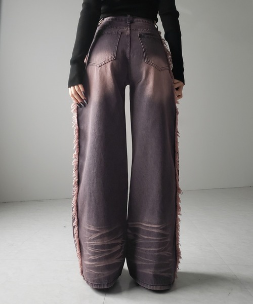 デッキパンツ ヴィンテージウォッシュ 30サイズ　かわしまたかひろ セール】ヴィンテージウォッシュワイドカーゴプルオンデニム