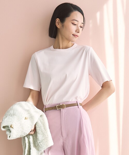 ストレッチ/UVケア】BEAUTYFORM-Tコットン ベーシックTシャツ（T