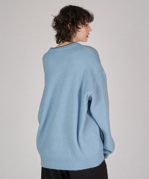 HENRY NECK SPRING KNIT /ヘンリーネックスプリングニット