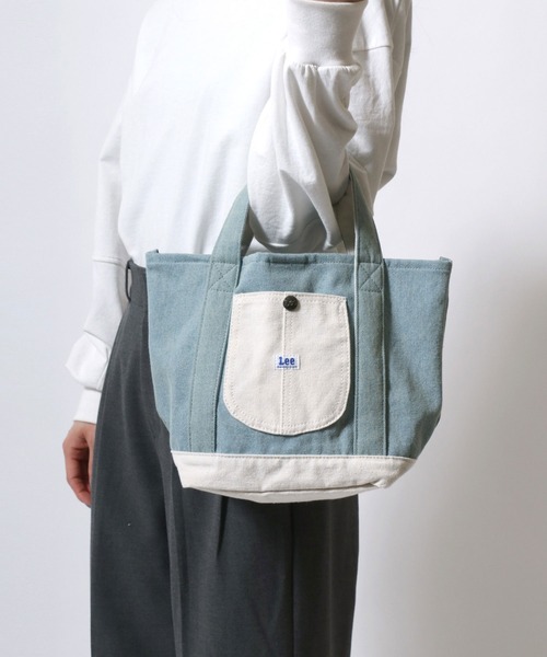 セール】Lee/リー キャンバス デニム ロゴ ピスネーム ワンポイント