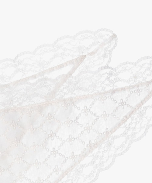 kaorinomori（カオリノモリ）の「kaorinomori レイルスカーフ / カオリノモリ（ヘアバンド・レディース・ブラック/スカイブルー/ホワイト・FREE）」の10枚目の写真