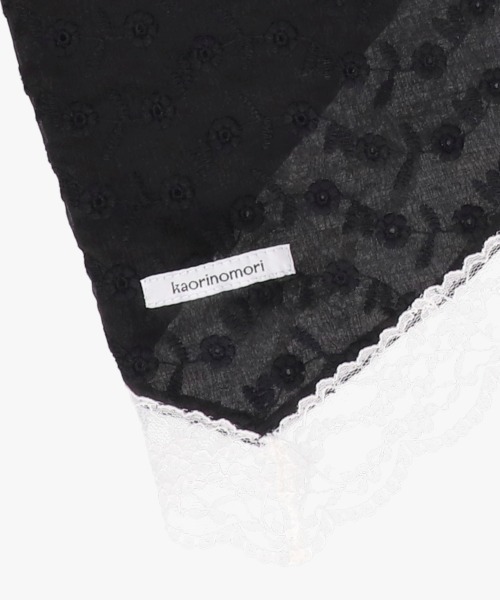 kaorinomori（カオリノモリ）の「kaorinomori レイルスカーフ / カオリノモリ（ヘアバンド・レディース・ブラック/スカイブルー/ホワイト・FREE）」の15枚目の写真