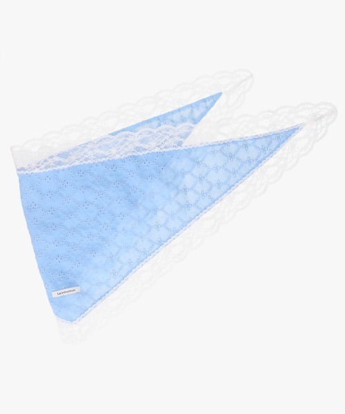 kaorinomori（カオリノモリ）の「kaorinomori レイルスカーフ / カオリノモリ（ヘアバンド・レディース・ブラック/スカイブルー/ホワイト・FREE）」の6枚目の写真