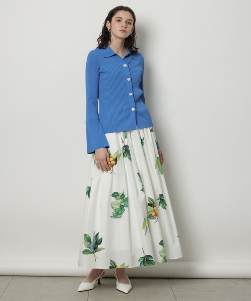 【極美品】【完売品】CADUNE グリーンコットンスカート　36 CADUNE（カデュネ）の「グリーンコットンスカート（スカート）」 - WEAR