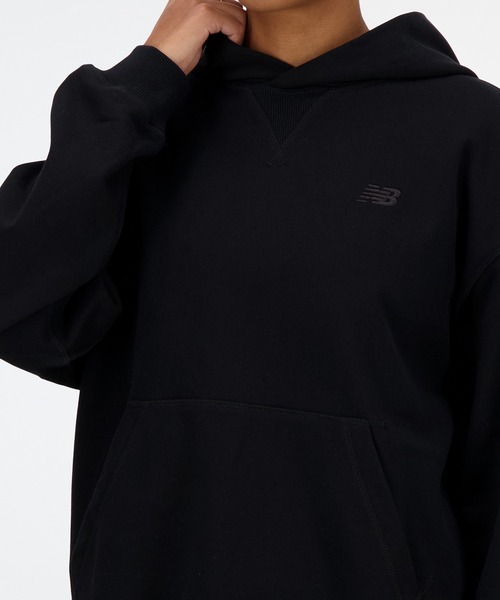 NEW BALANCE(ニューバランス)の「Athletics スウェットフーディ(パーカー・レディース・ブラック/アイボリー/ヘザーグレー・SMALL/MEDIUM/LARGE/X-LARGE)」の17枚目の写真