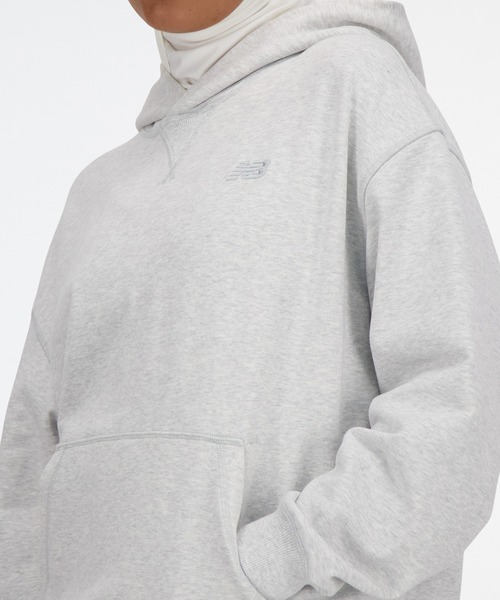 NEW BALANCE(ニューバランス)の「Athletics スウェットフーディ(パーカー・レディース・ブラック/アイボリー/ヘザーグレー・SMALL/MEDIUM/LARGE/X-LARGE)」の7枚目の写真