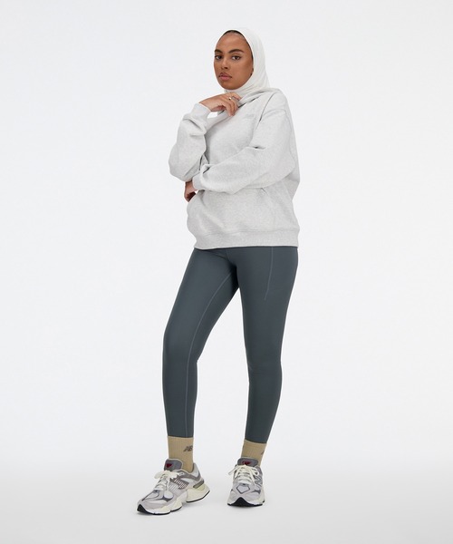 NEW BALANCE(ニューバランス)の「Athletics スウェットフーディ(パーカー・レディース・ブラック/アイボリー/ヘザーグレー・SMALL/MEDIUM/LARGE/X-LARGE)」の6枚目の写真