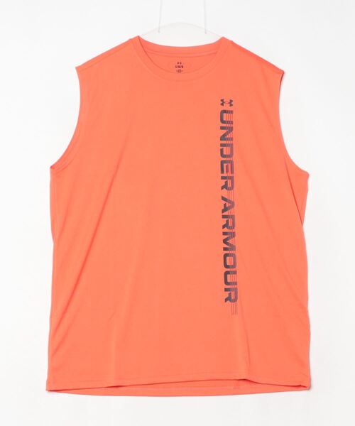 UNDER ARMOUR（アンダーアーマー）の「【別注】アンダーアーマー  UAテック ワードマーク スリーブレス シャツ 限定コラボ（Tシャツ/カットソー・メンズ・ブラック/オレンジ/ホワイト・S/M/L/LL/3L）」の12枚目の写真