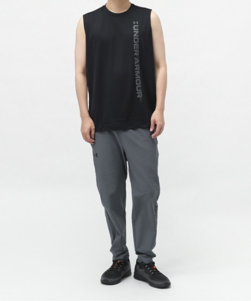 UNDER ARMOUR（アンダーアーマー）の「【別注】アンダーアーマー  UAテック ワードマーク スリーブレス シャツ 限定コラボ（Tシャツ/カットソー・メンズ・ブラック/オレンジ/ホワイト・S/M/L/LL/3L）」の7枚目の写真