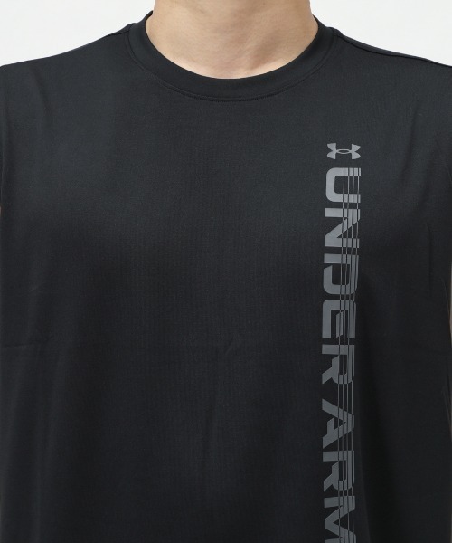 UNDER ARMOUR（アンダーアーマー）の「【別注】アンダーアーマー  UAテック ワードマーク スリーブレス シャツ 限定コラボ（Tシャツ/カットソー・メンズ・ブラック/オレンジ/ホワイト・S/M/L/LL/3L）」の8枚目の写真