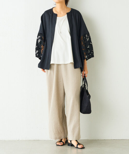 BEARDSLEY（ビアズリー）の「袖レースリネン羽織（その他