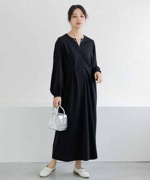 Moredde マタニティ・産後使える 授乳が簡単 上品キーネックの